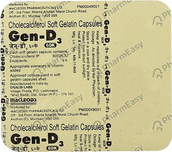 Gen D3 60k Strip Of 4 Capsules