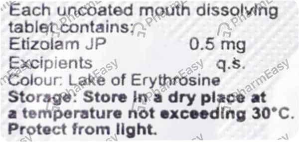 Solopose Md 0.5mg Strip Of 10 Tablets