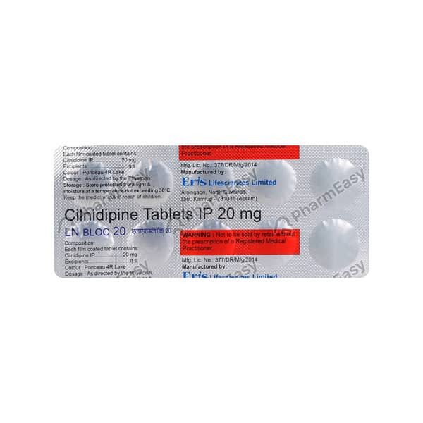Lnbloc 20mg Strip Of 10 Tablets
