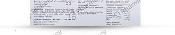 Cranpac D Strip Of 10 Tablets