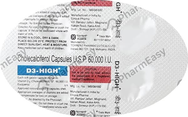 D3 High 60000iu Capsule