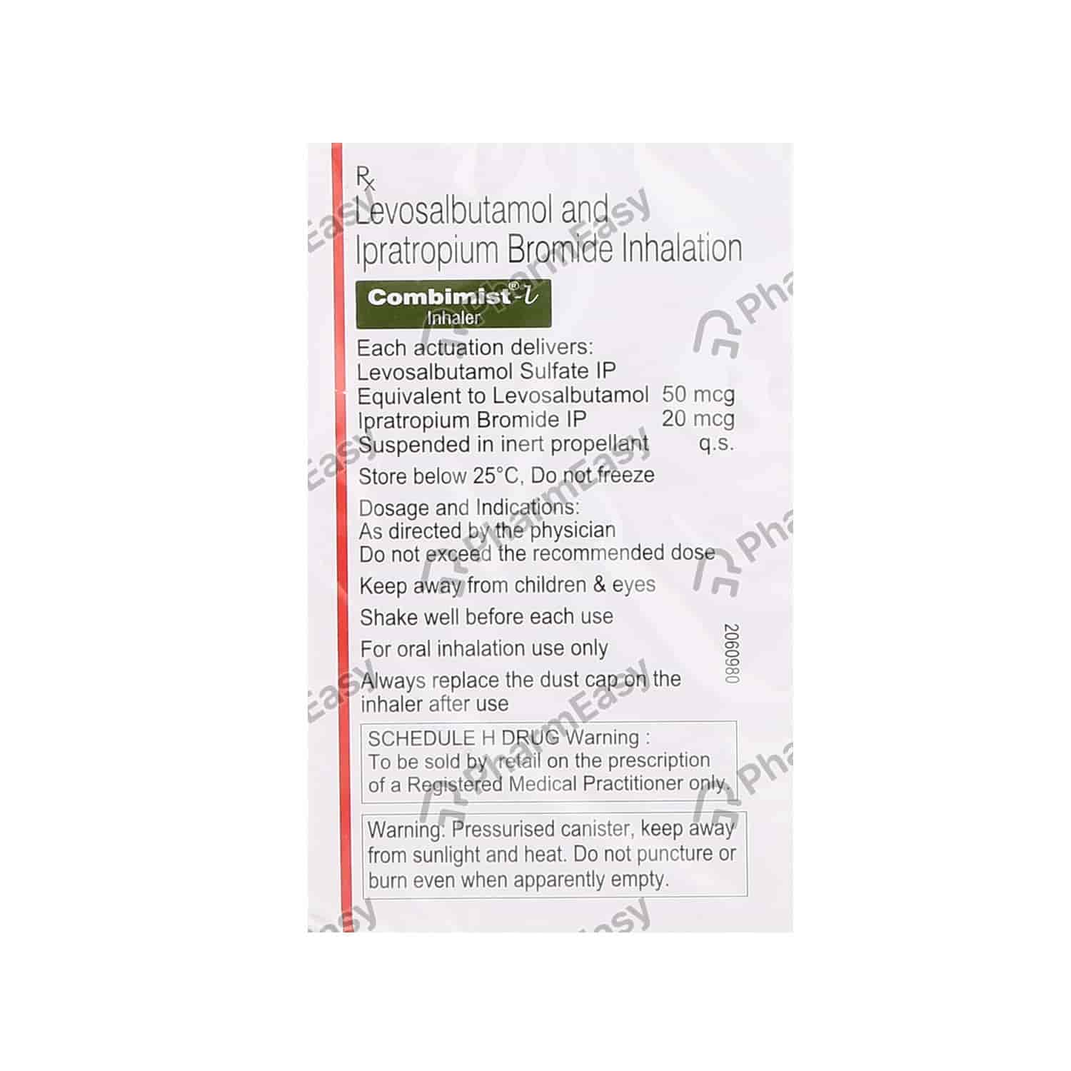 Combimist l inhaler 70 mcg medications
