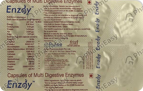 Enzoy Strip Of 10 Capsules