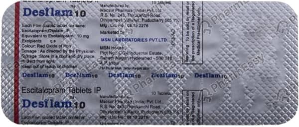 Desilam 10mg Strip Of 10 Tabletss