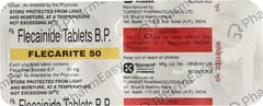 FLECARITE 50MG STRIP OF 10 TABLETS
