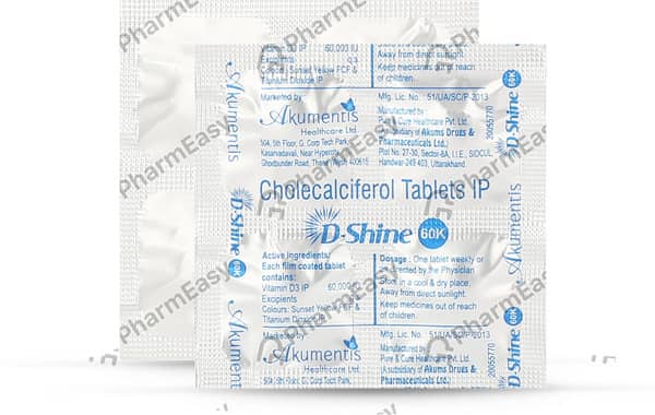 D Shine 60K Strip Of 4 Tablets