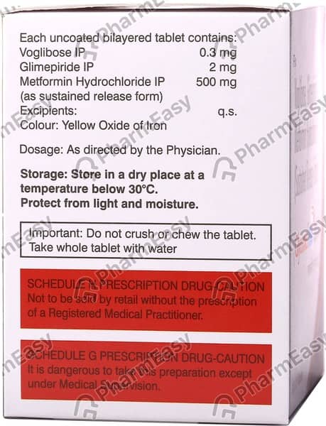 Glycomet Trio 2/0.3mg Strip Of 10 Tablets