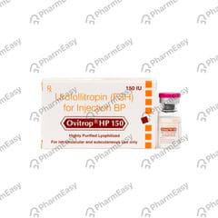 OVITROP HP 150IU DRY VIAL OF 1 POWDER FOR INJECTION