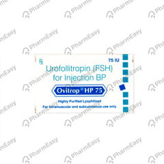 OVITROP HP 75IU DRY VIAL OF 1 POWDER FOR INJECTION