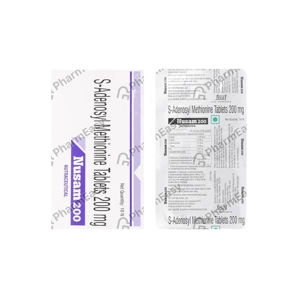 Nusam 200Mg Strip Of 10 Tablets