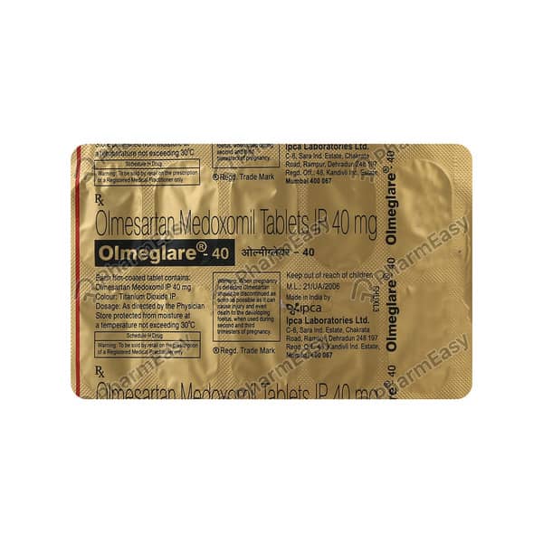 Olmeglare 40mg Tablet