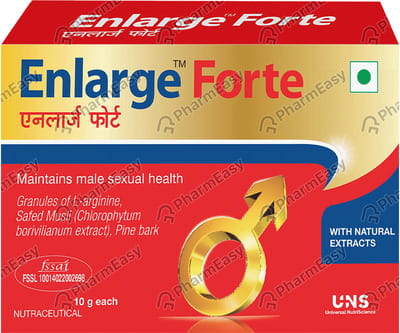 Enlarge Forte Male Sexual Health Supplement Improves Erectile Functioning 10gm Sachet
