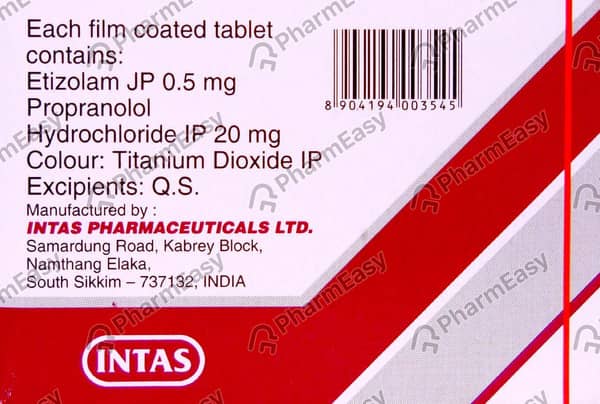Etilaam Pro 20mg Strip Of 10 Tablets