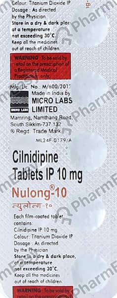 Nulong 10mg Strip Of 10 Tablets