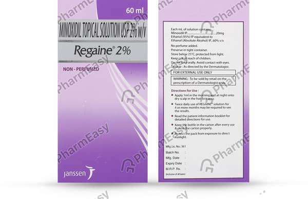 Regaine 2% Bottle Of 60ml Solution