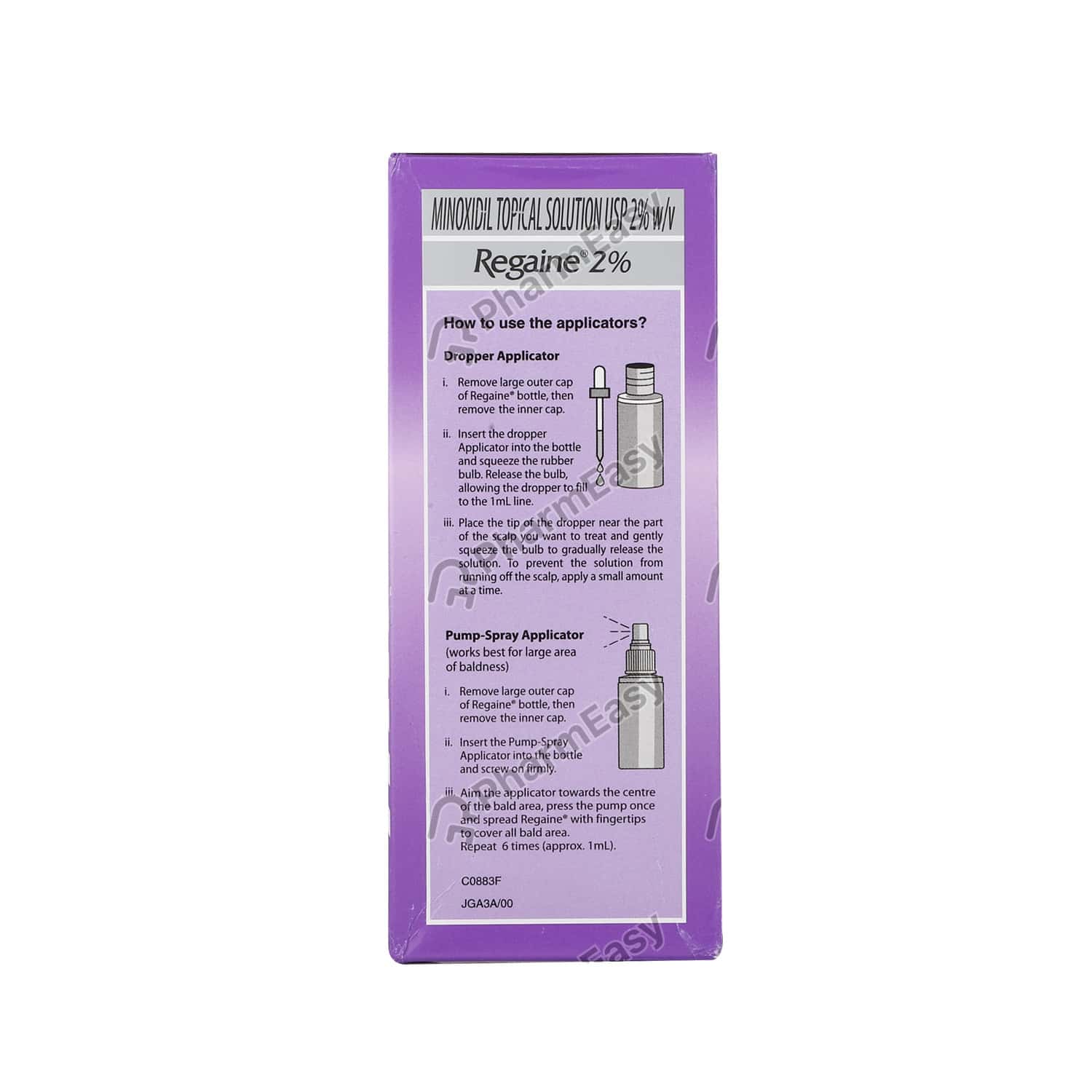 Buy Regaine 2 % Skin Solution (60) Online at Flat 18% OFF* | PharmEasy