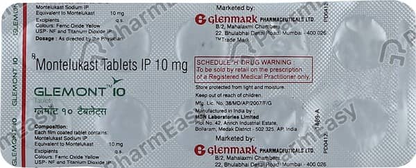 Glemont 10Mg Tablet