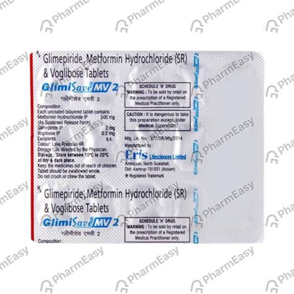 Glimisave Mv 2 Strip Of 10 Tablets