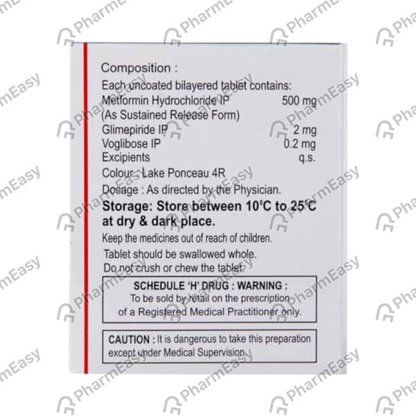Glimisave Mv 2 Strip Of 10 Tablets