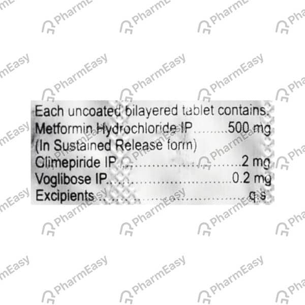 Glucoryl Mv 2Mg Strip Of 10 Tablets