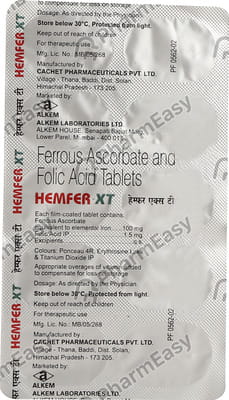 Hemfer Xt Strip Of 10 Tablets