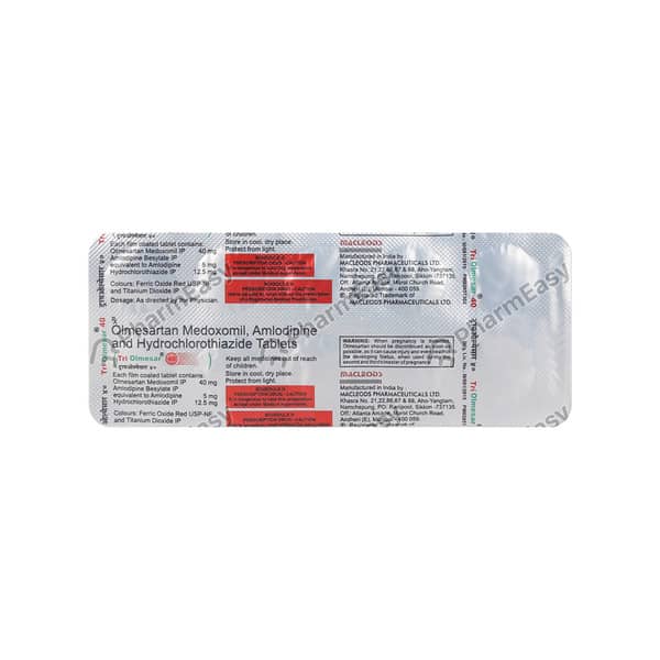 Triolmesar 40mg Strip Of 10 Tablets