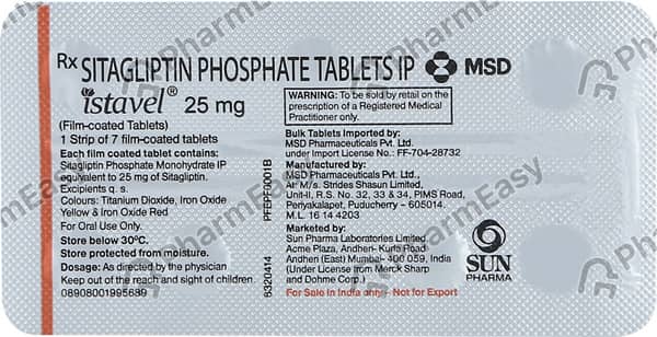 Istavel 25Mg Strip Of 7 Tablets