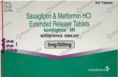 KOMBIGLYZE XR 5/500MG STRIP OF 7 TABLETS