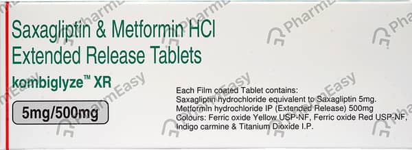 Kombiglyze Xr 5/500mg Strip Of 7 Tablets
