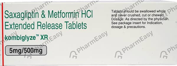 Kombiglyze Xr 5/500mg Strip Of 7 Tablets