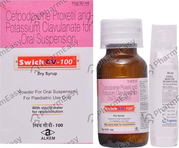 Swich Cv 100mg Bottle Of 30ml Dry Syrup