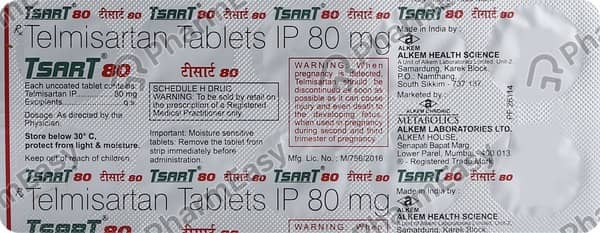 Tsart 80mg Tablet