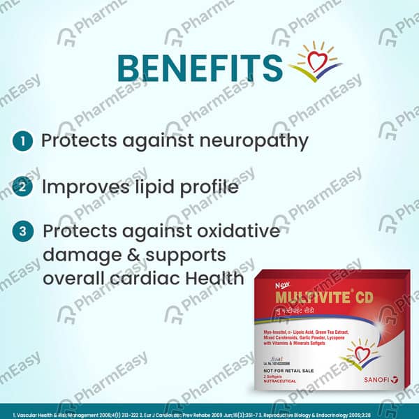 Multivite Cd Strip Of 15 Softgel Capsules