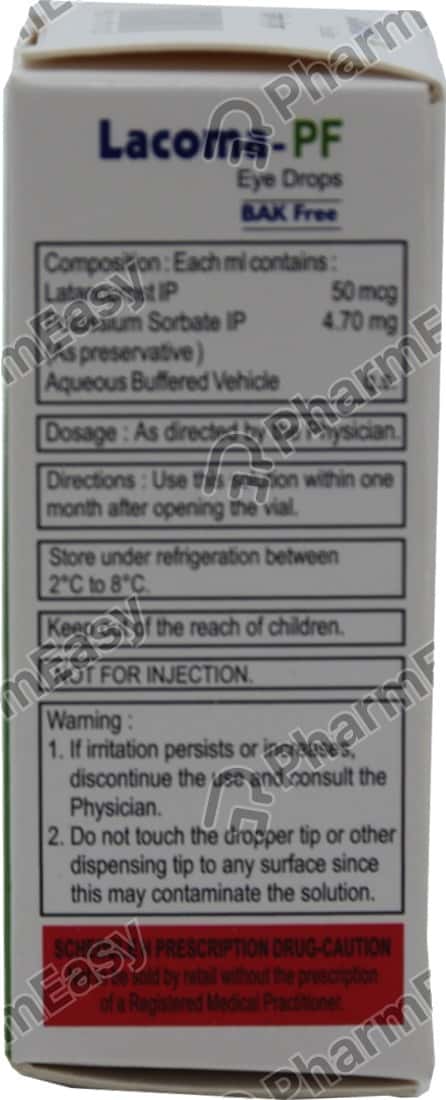 Lacoma Pf 0.01 % Eye Drop (2.5): Uses, Side Effects, Price & Dosage ...