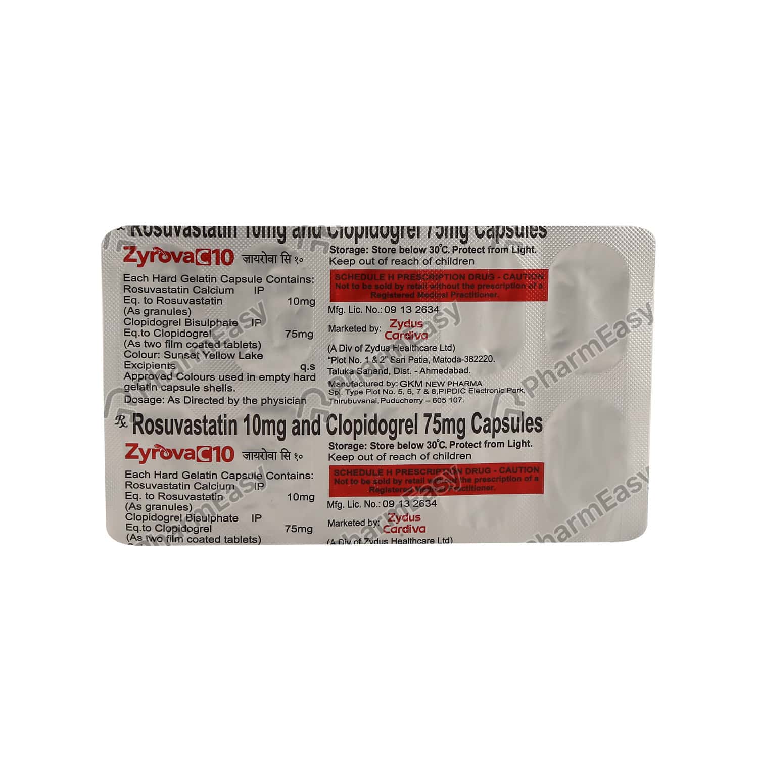 Zyrova Buy Zyrova C 10mg Capsule Online at Flat 18% OFF* | PharmEasy