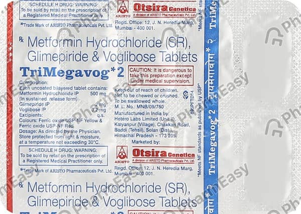 Trimegavog 2mg Strip Of 10 Tablets