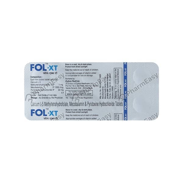Fol Xt Strip Of 10 Tablets
