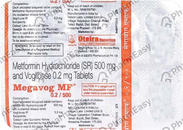 Megavog Mf 0.2/500 Strip Of 10 Tablets