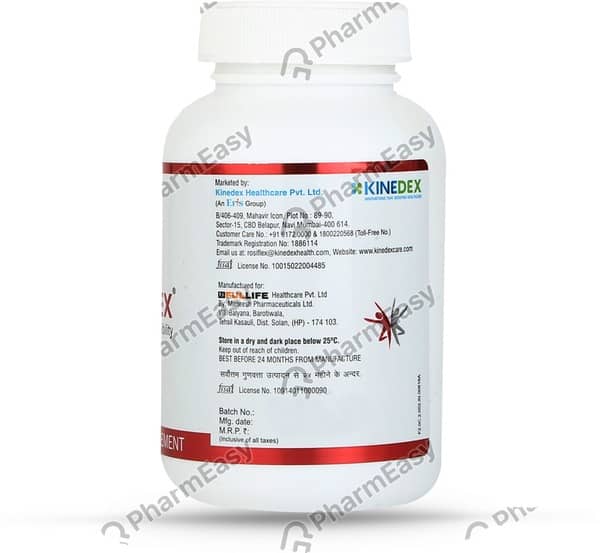 रोज़ीफ्लेक्स 750एमजी की बोतल 60 कैप्सूल्स