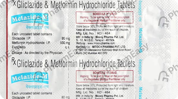 Mclazide M Strip Of 10 Tablets