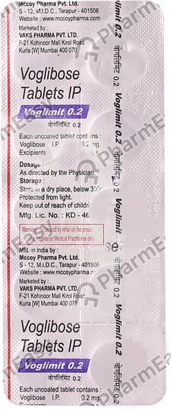 Voglimit 0.2mg Strip Of 10 Tablets