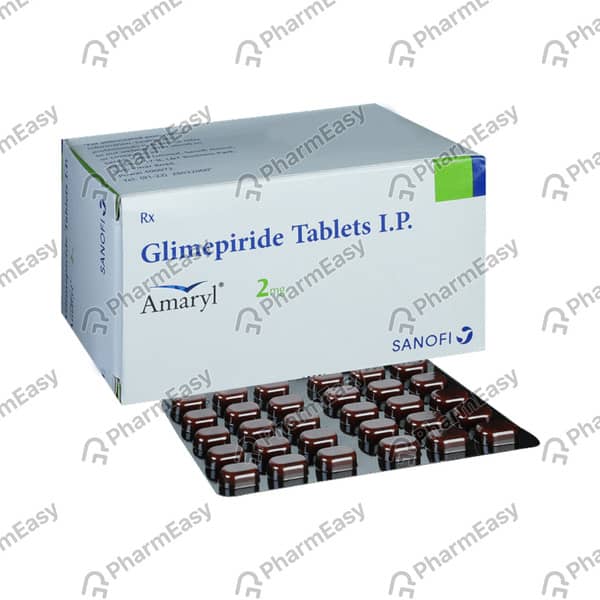 Amaryl 2mg Strip Of 15 Tablets