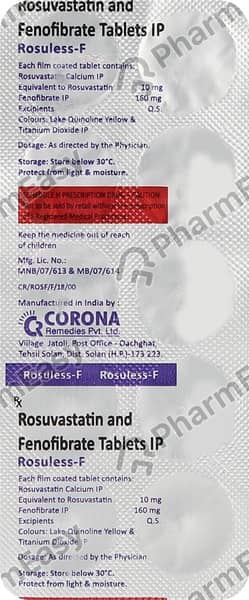 Rosuless F Strip Of 10 Tablets