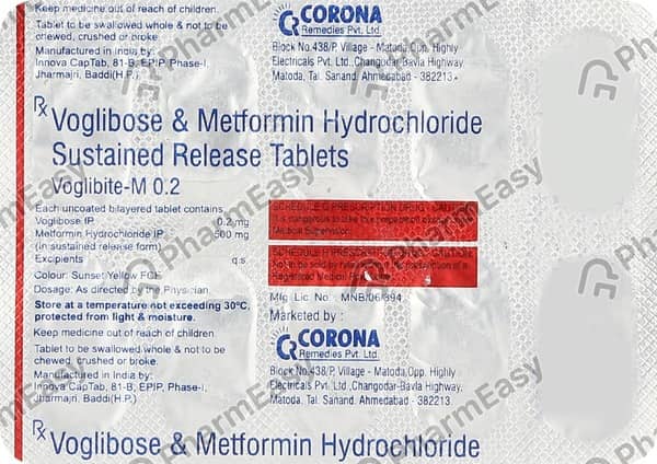 Voglibite M 0.2Mg Strip Of 10 Tablets