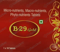 B 29 GOLD STRIP OF 10 TABLETS
