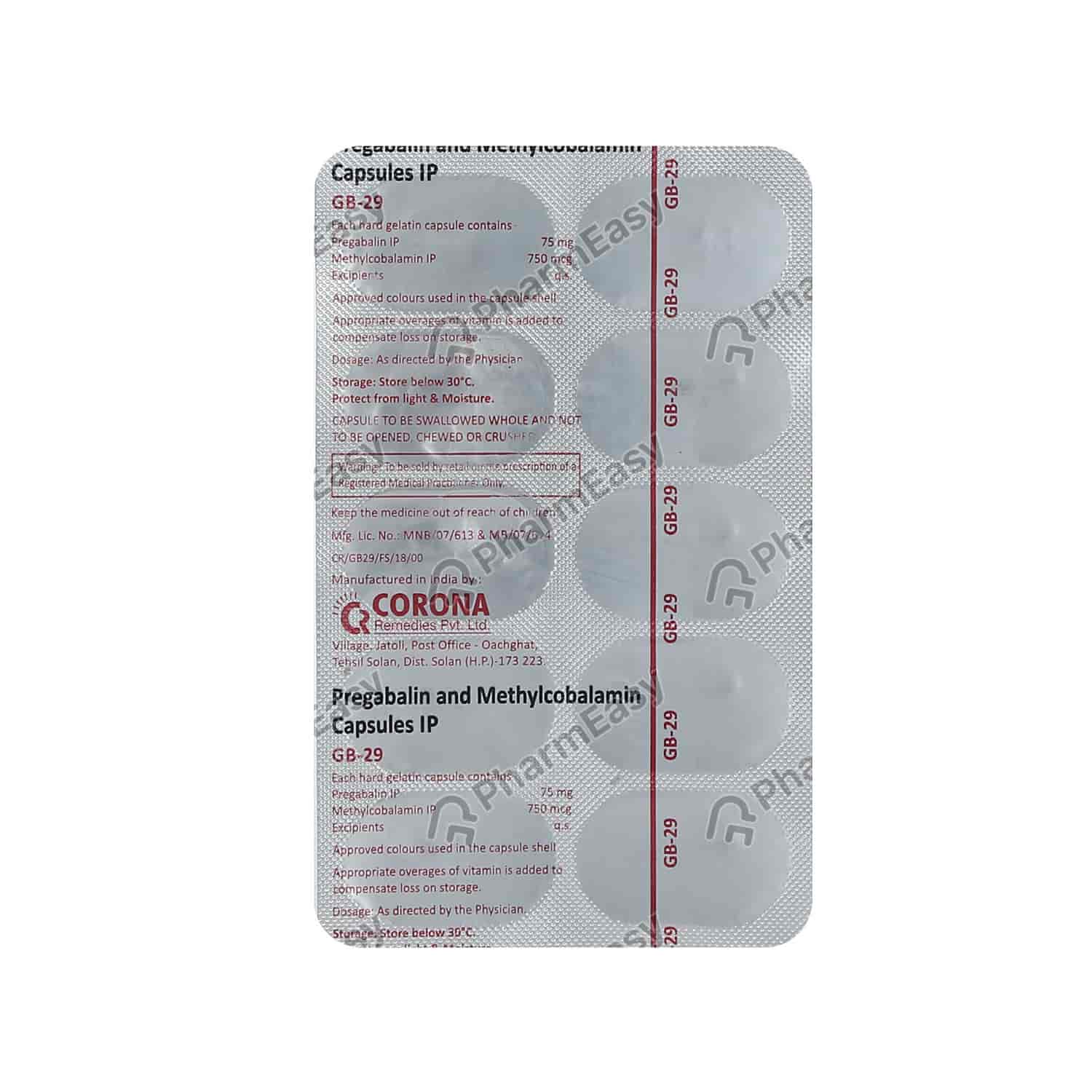 Gb 29 Capsule Uses In Hindi Gb 29 Capsule - Uses, Side Effects, Dosage, Composition & Price | PharmEasy