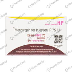 EEMA HMG 75IU DRY VIAL OF 1 POWDER FOR INJECTION
