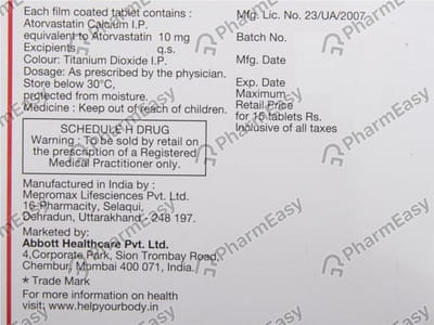 Caat 10mg Strip Of 15 Tablets