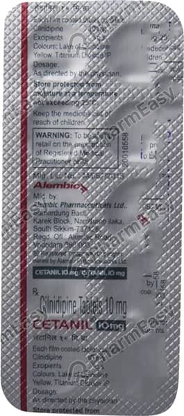 Cetanil 10mg Strip Of 10 Tablets