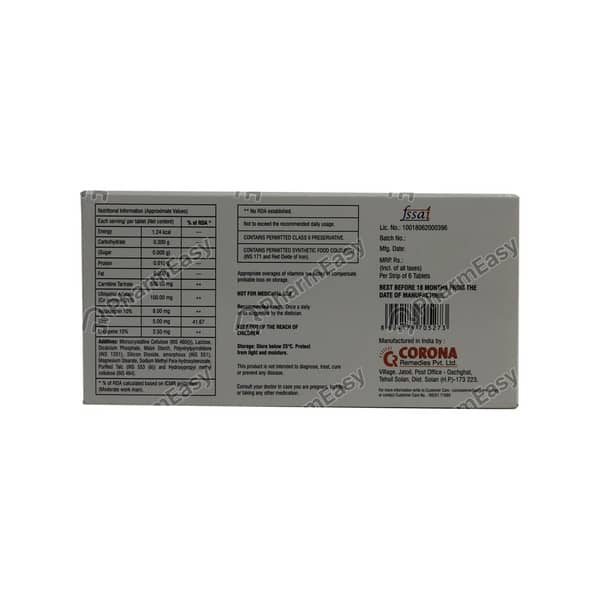 Trazer M Forte Strip Of 6 Tablets